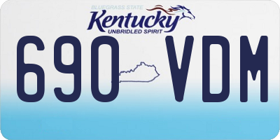 KY license plate 690VDM