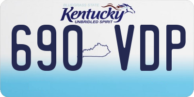 KY license plate 690VDP