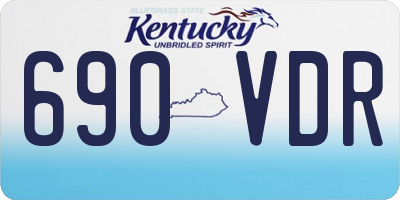 KY license plate 690VDR