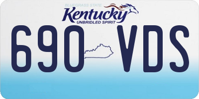 KY license plate 690VDS