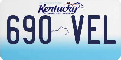 KY license plate 690VEL
