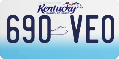 KY license plate 690VEO