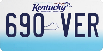 KY license plate 690VER