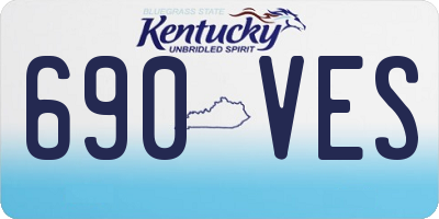 KY license plate 690VES