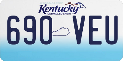 KY license plate 690VEU