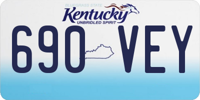 KY license plate 690VEY