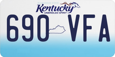 KY license plate 690VFA