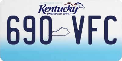 KY license plate 690VFC