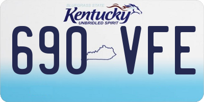 KY license plate 690VFE