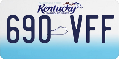 KY license plate 690VFF