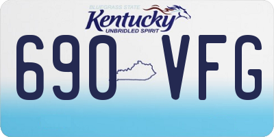 KY license plate 690VFG