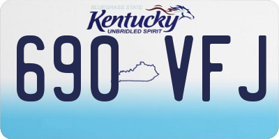 KY license plate 690VFJ