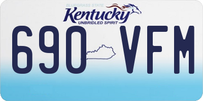 KY license plate 690VFM