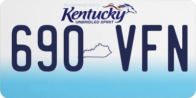 KY license plate 690VFN