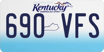KY license plate 690VFS