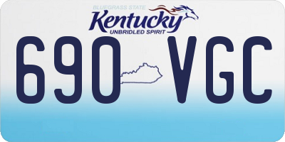 KY license plate 690VGC