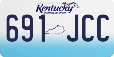 KY license plate 691JCC