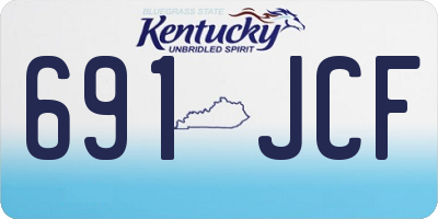 KY license plate 691JCF