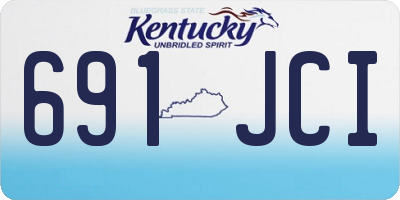 KY license plate 691JCI