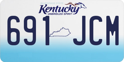 KY license plate 691JCM