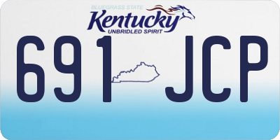 KY license plate 691JCP