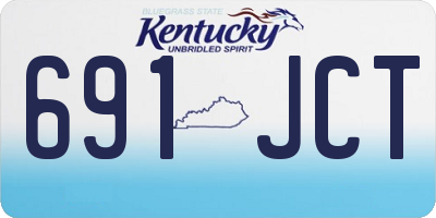 KY license plate 691JCT