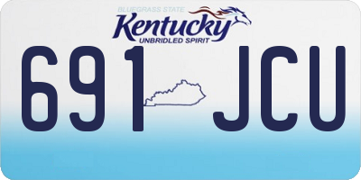 KY license plate 691JCU