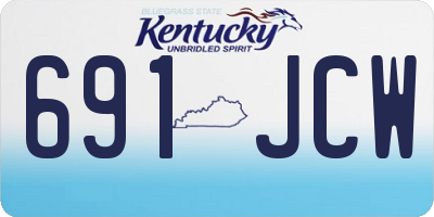 KY license plate 691JCW