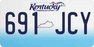 KY license plate 691JCY