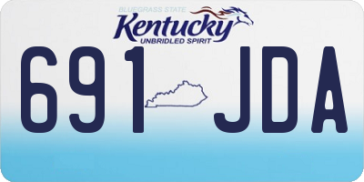 KY license plate 691JDA