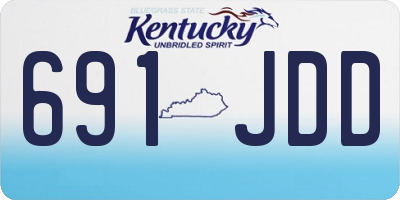 KY license plate 691JDD