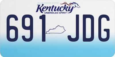 KY license plate 691JDG