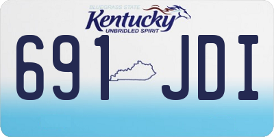 KY license plate 691JDI