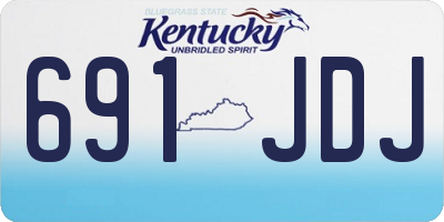 KY license plate 691JDJ