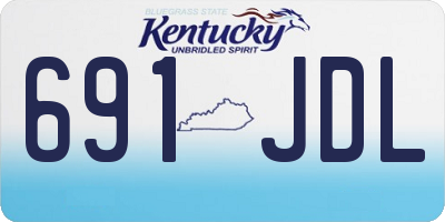 KY license plate 691JDL