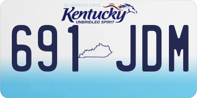 KY license plate 691JDM