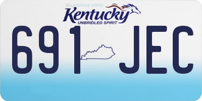 KY license plate 691JEC