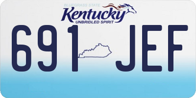 KY license plate 691JEF