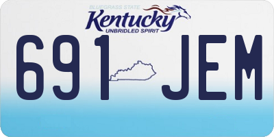 KY license plate 691JEM