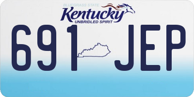 KY license plate 691JEP