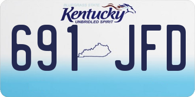 KY license plate 691JFD