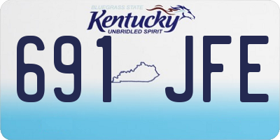 KY license plate 691JFE