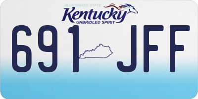 KY license plate 691JFF