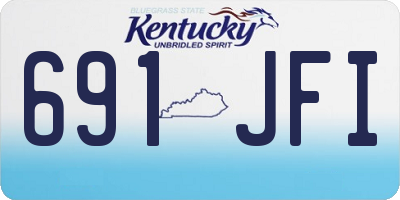 KY license plate 691JFI