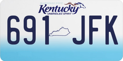 KY license plate 691JFK