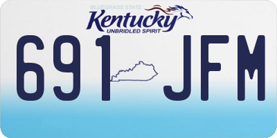 KY license plate 691JFM