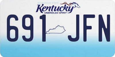 KY license plate 691JFN