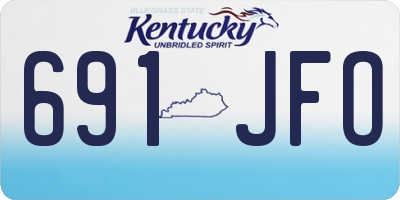 KY license plate 691JFO