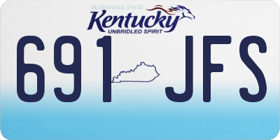 KY license plate 691JFS