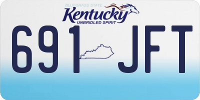 KY license plate 691JFT
